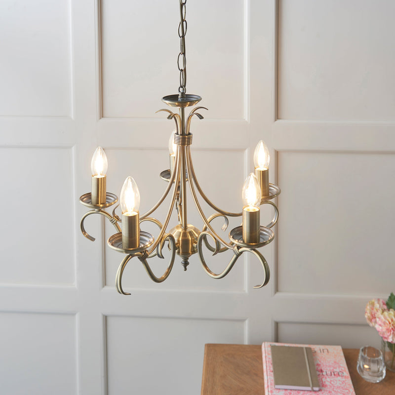 Endon Bernice 5lt Pendant Light 2030-5AN