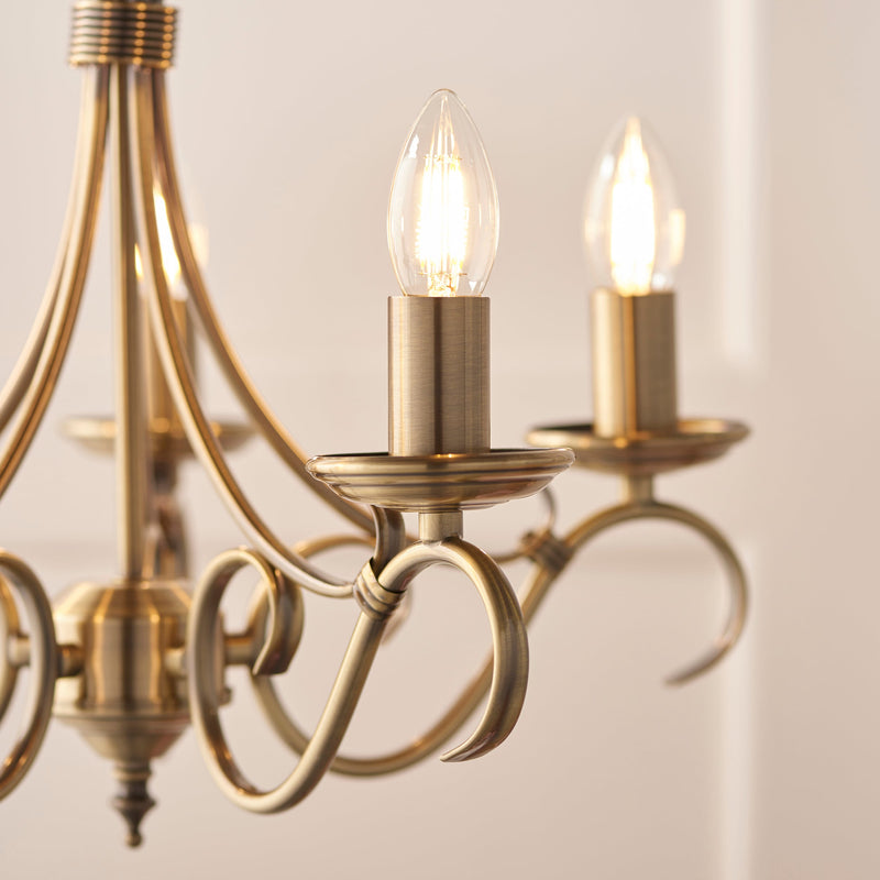 Endon Bernice 5lt Pendant Light 2030-5AN