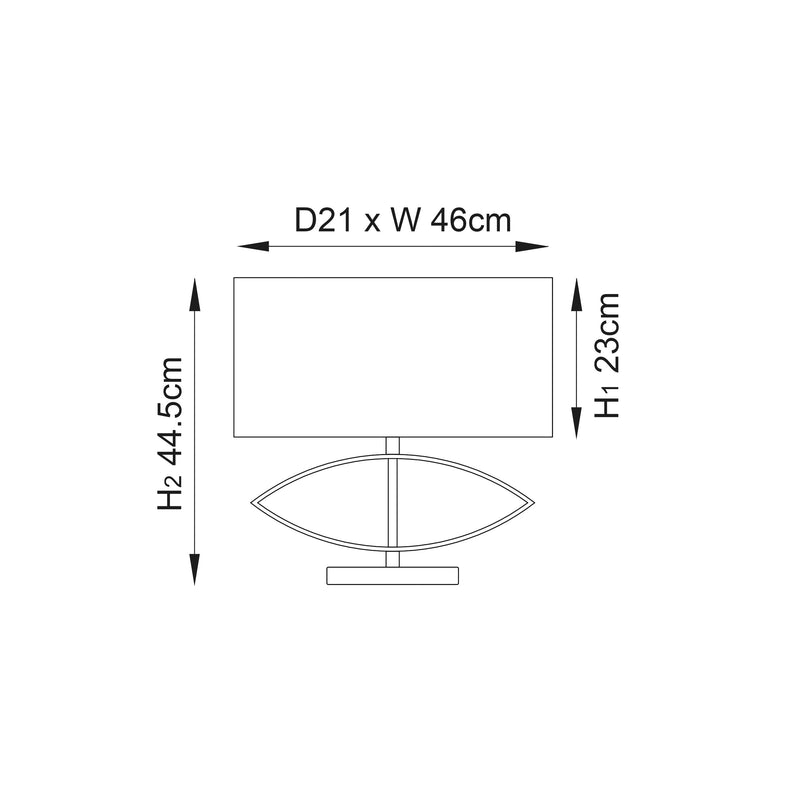 Endon Tramini 1lt Table Light TRAMINI