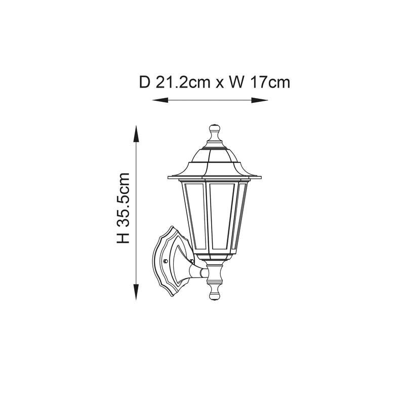 Endon Bayswater 1lt Wall Light EL-40045