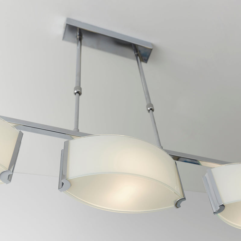 Endon Clef 3lt Semi flush Light CLEF-BAR-3CH