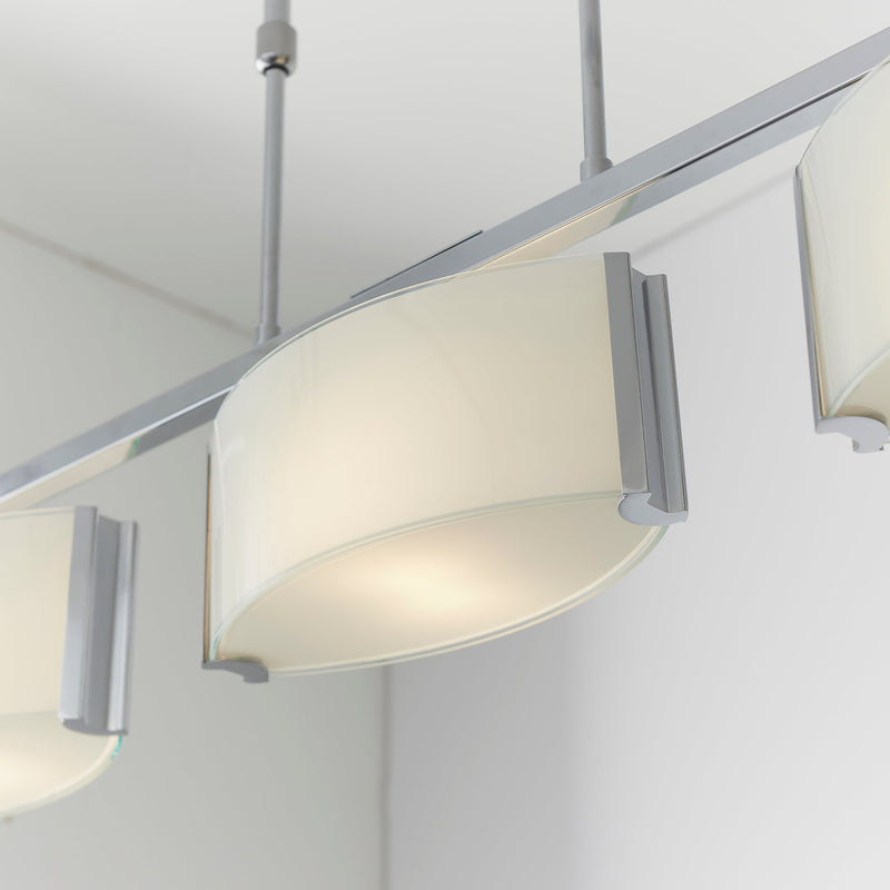 Endon Clef 3lt Semi flush Light CLEF-BAR-3CH