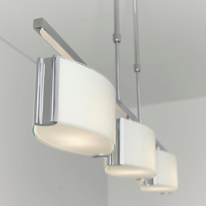 Endon Clef 3lt Semi flush Light CLEF-BAR-3CH
