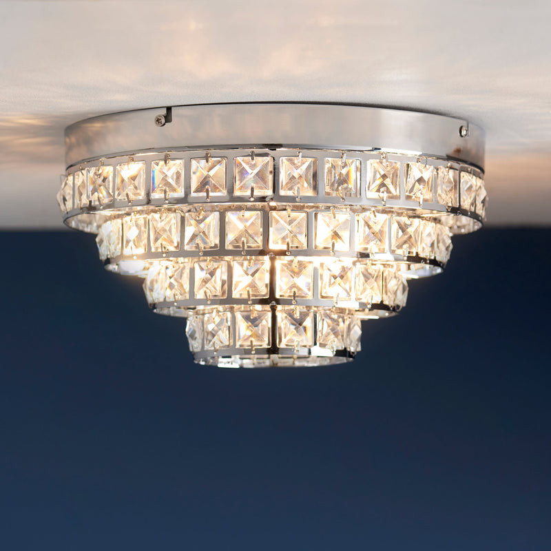 Endon Motown 4lt Flush Light MOTOWN-4CH