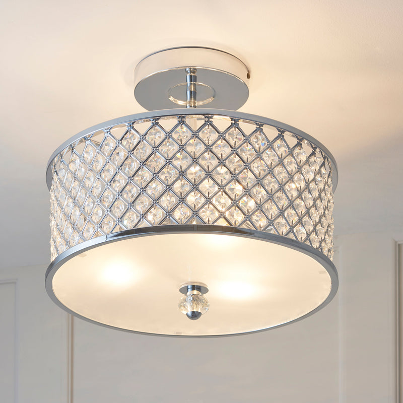 Endon Hudson 3lt Flush Light HUDSON-3CH