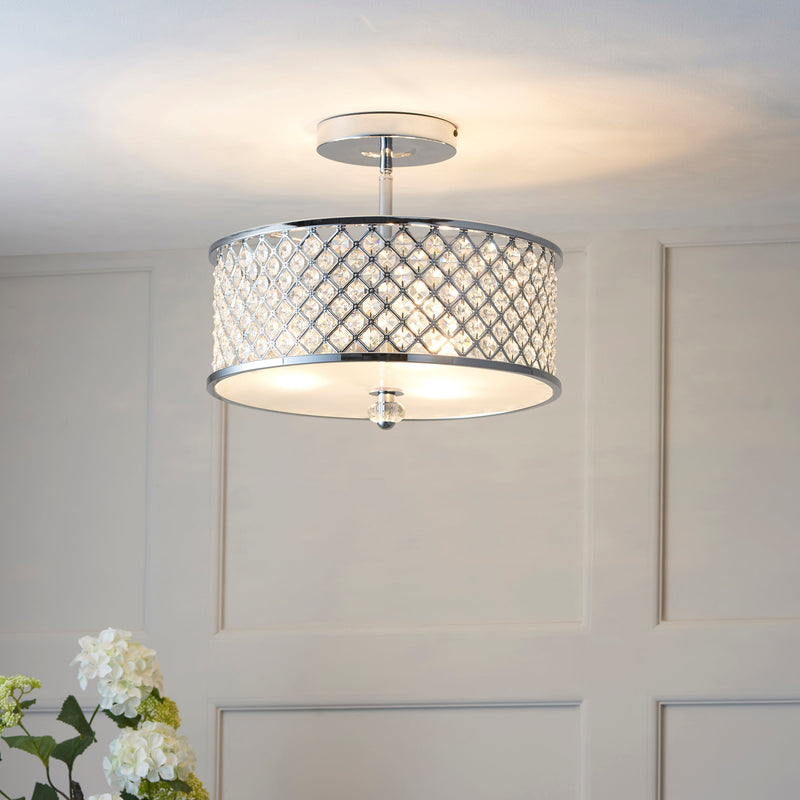 Endon Hudson 3lt Flush Light HUDSON-3CH