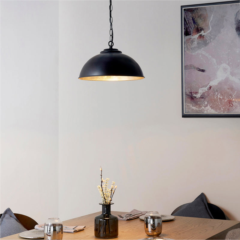 Endon Colman 1lt Pendant Light COLMAN-BL