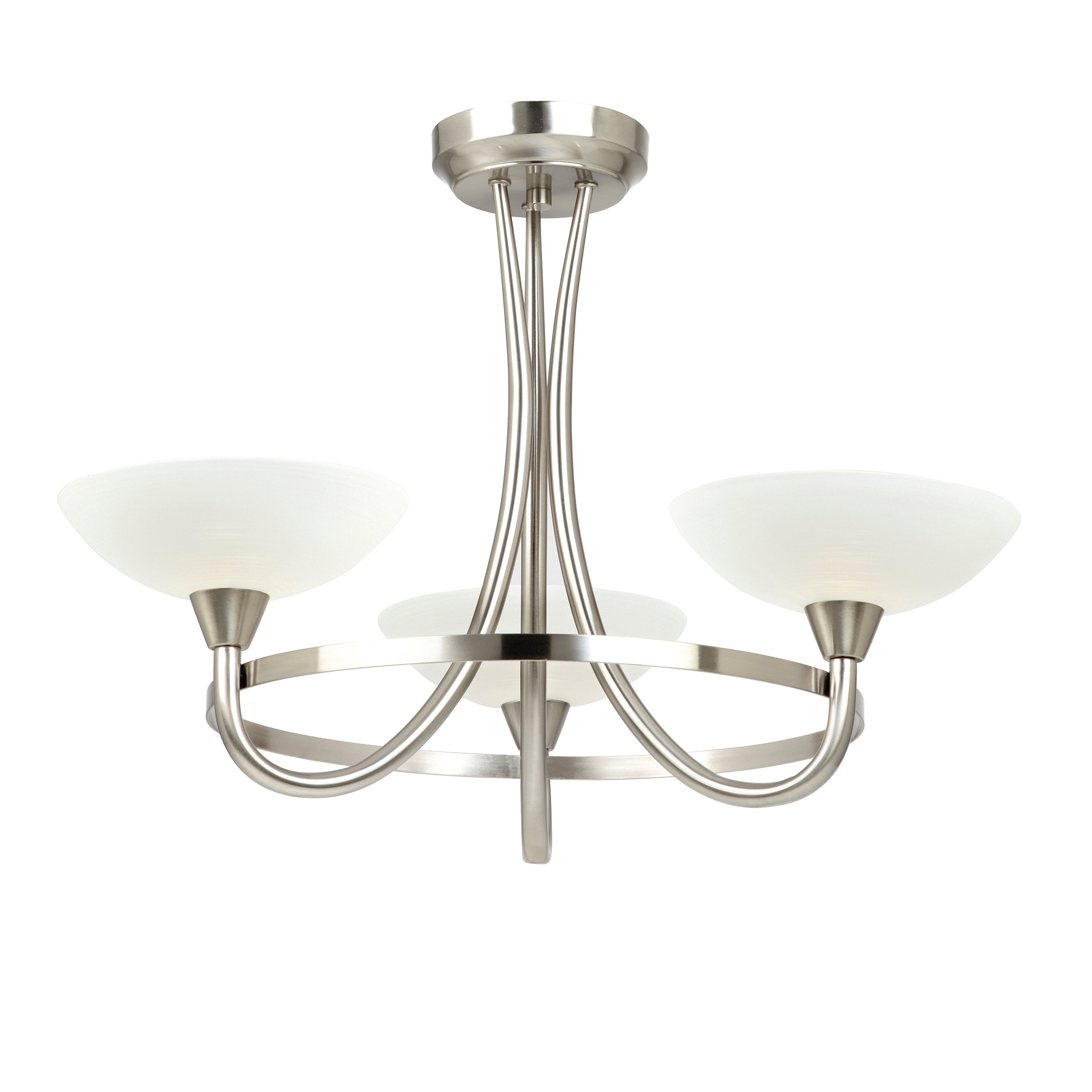 Endon Cagney 3lt Semi flush Light CAGNEY-3SC