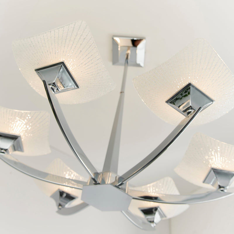 Endon Ayres 6lt Semi flush Light AYRES-6CH