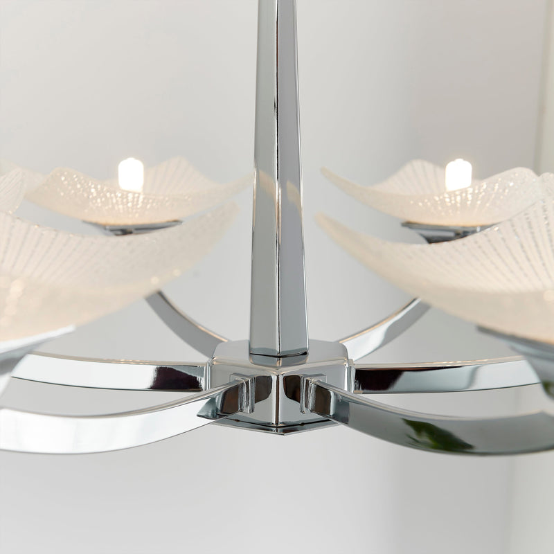 Endon Ayres 6lt Semi flush Light AYRES-6CH