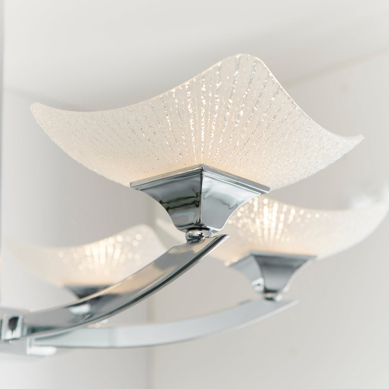 Endon Ayres 6lt Semi flush Light AYRES-6CH