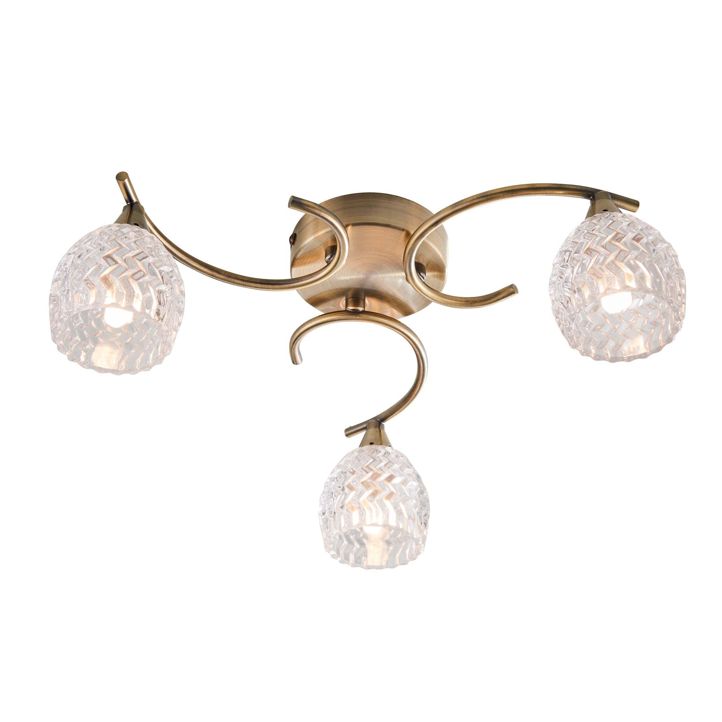 Endon Boyer 3lt Semi flush Light BOYER-3AB