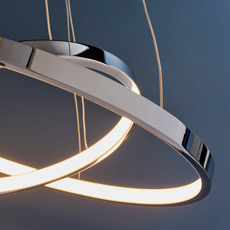 Endon Kline 1lt Pendant Light KLINE-2CH