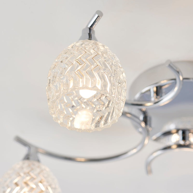 Endon Boyer 5lt Semi flush Light BOYER-5CH