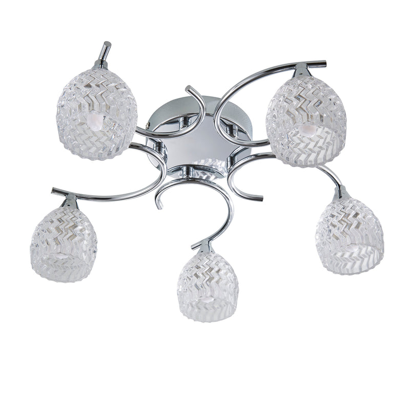 Endon Boyer 5lt Semi flush Light BOYER-5CH