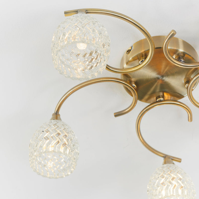 Endon Boyer 5lt Semi flush Light BOYER-5AB