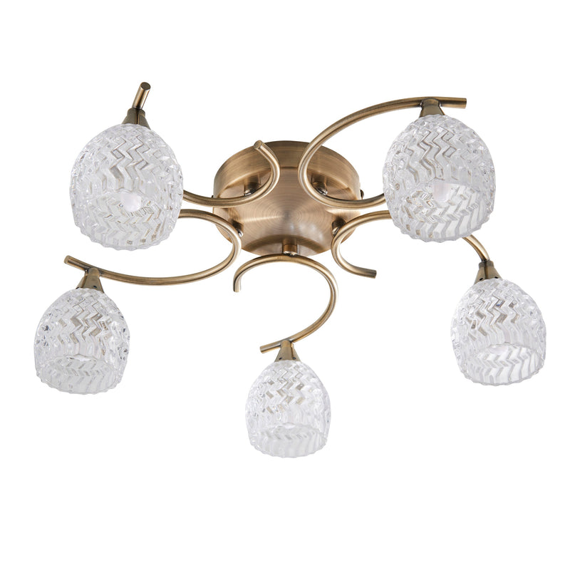 Endon Boyer 5lt Semi flush Light BOYER-5AB