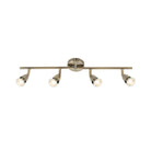 Saxby Lighting Amalfi 4lt Bar - Antique Brass 60992