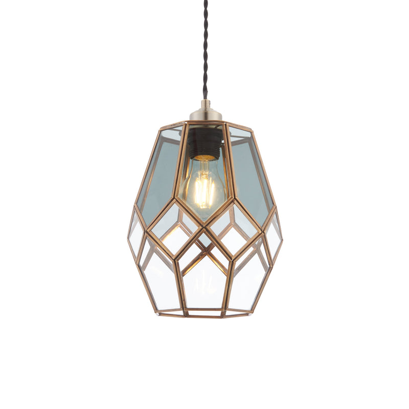 Endon Ripley 1lt Pendant easyfit Light 73296