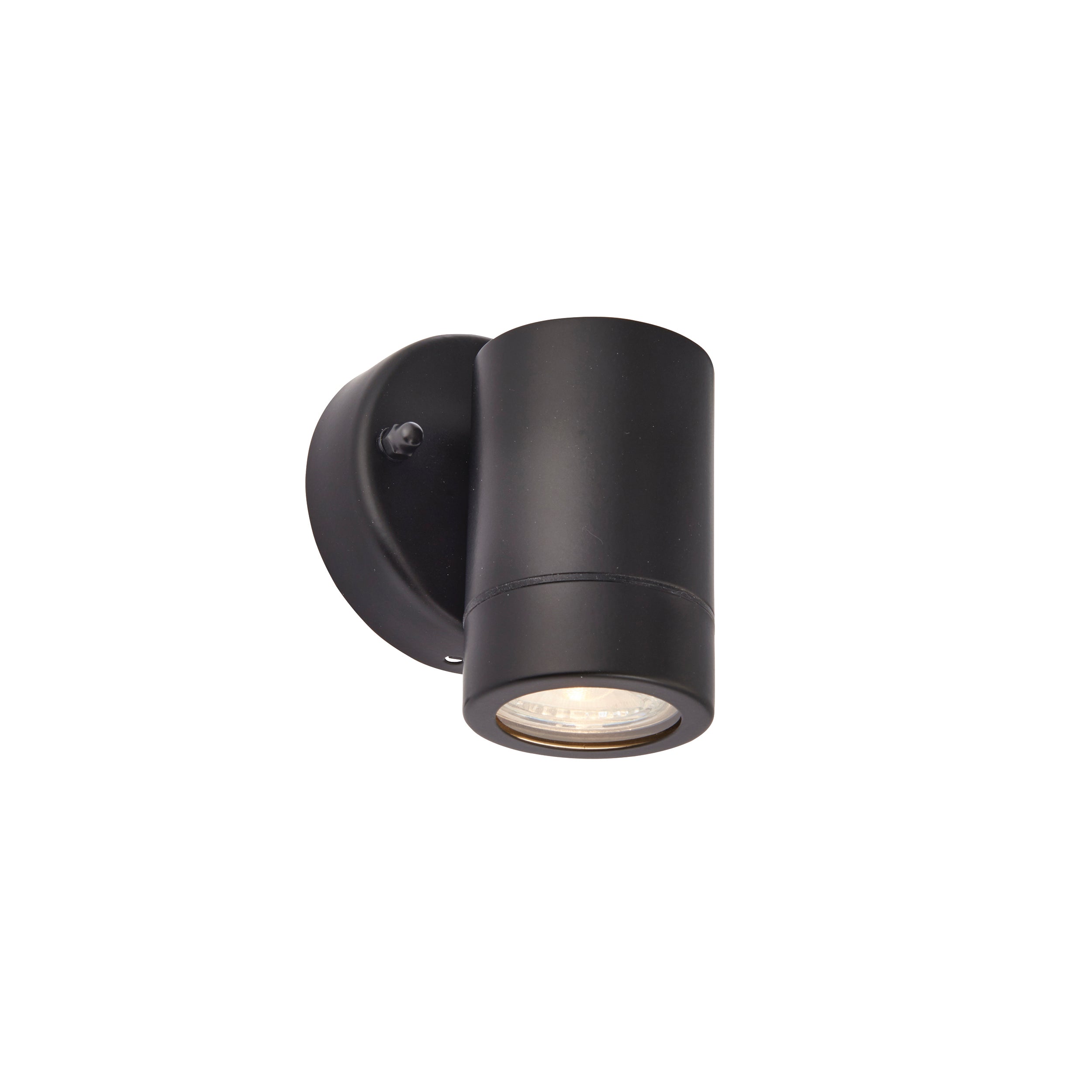 Saxby Lighting Palin 1lt Wall IP44 - Matt Black 75434