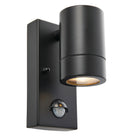 Saxby Lighting Palin PIR 1lt Wall IP44 - Matt Black 75435