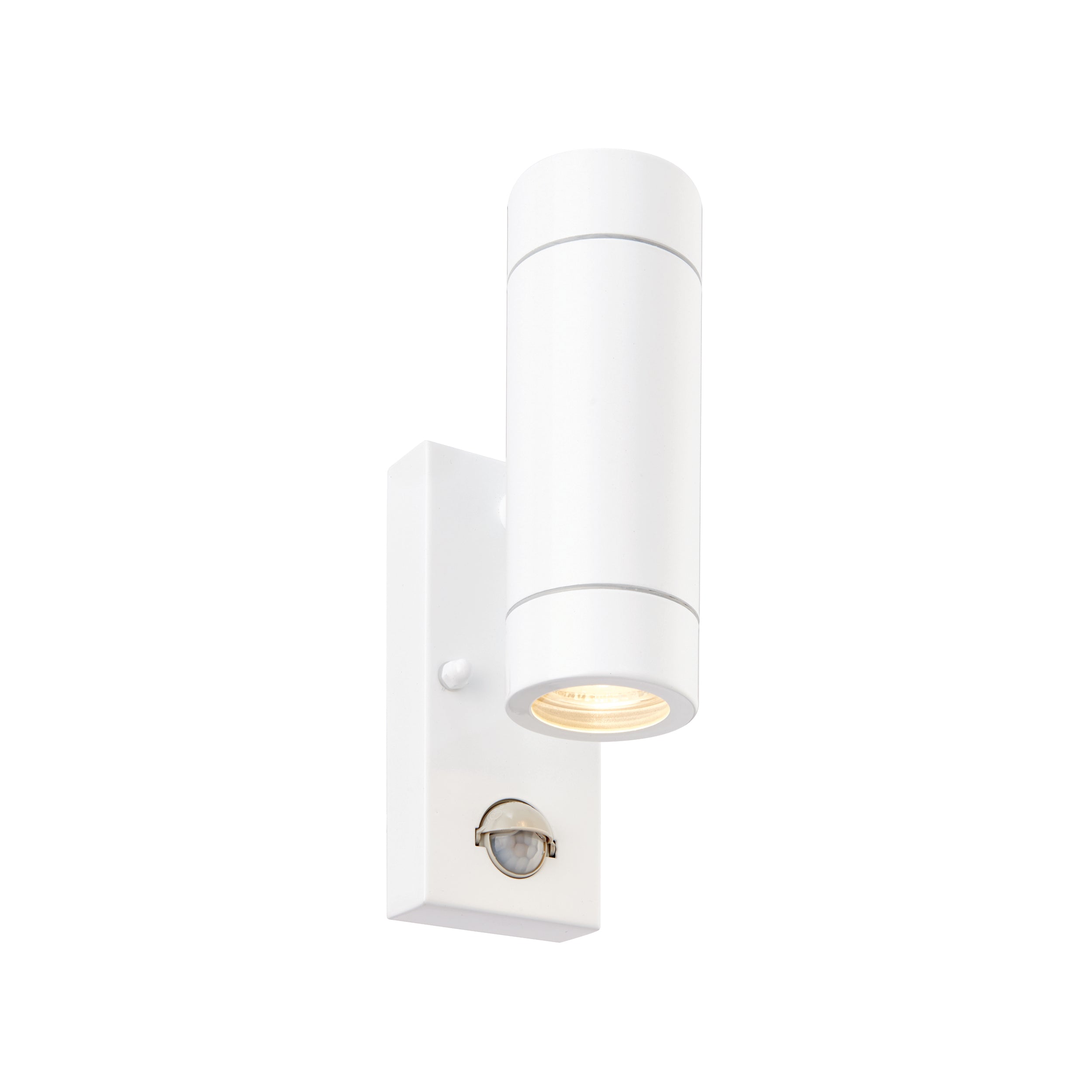 Saxby Lighting Palin PIR 2lt Wall IP44 - White 75440