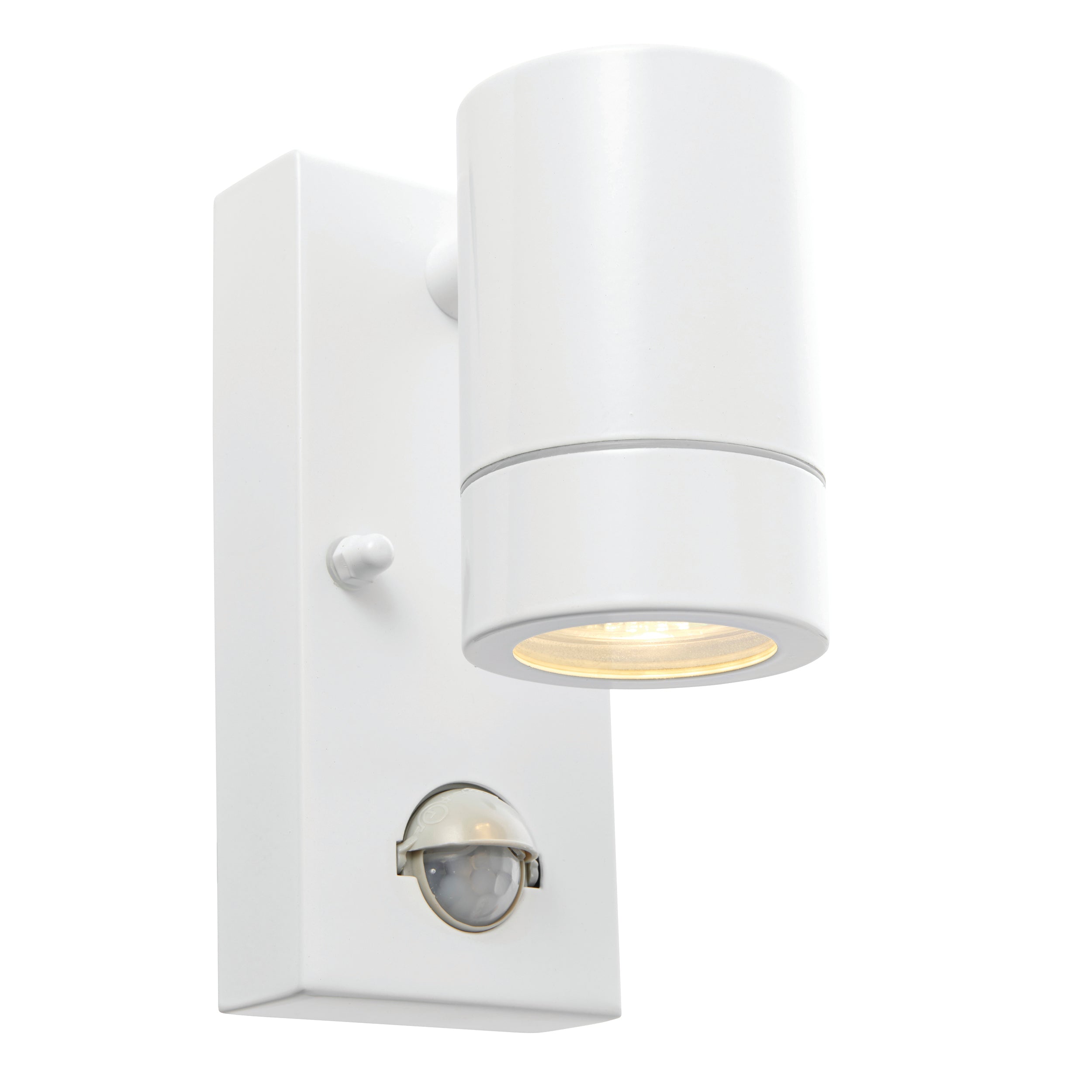 Saxby Lighting Palin PIR 1lt Wall IP44 - White 75442