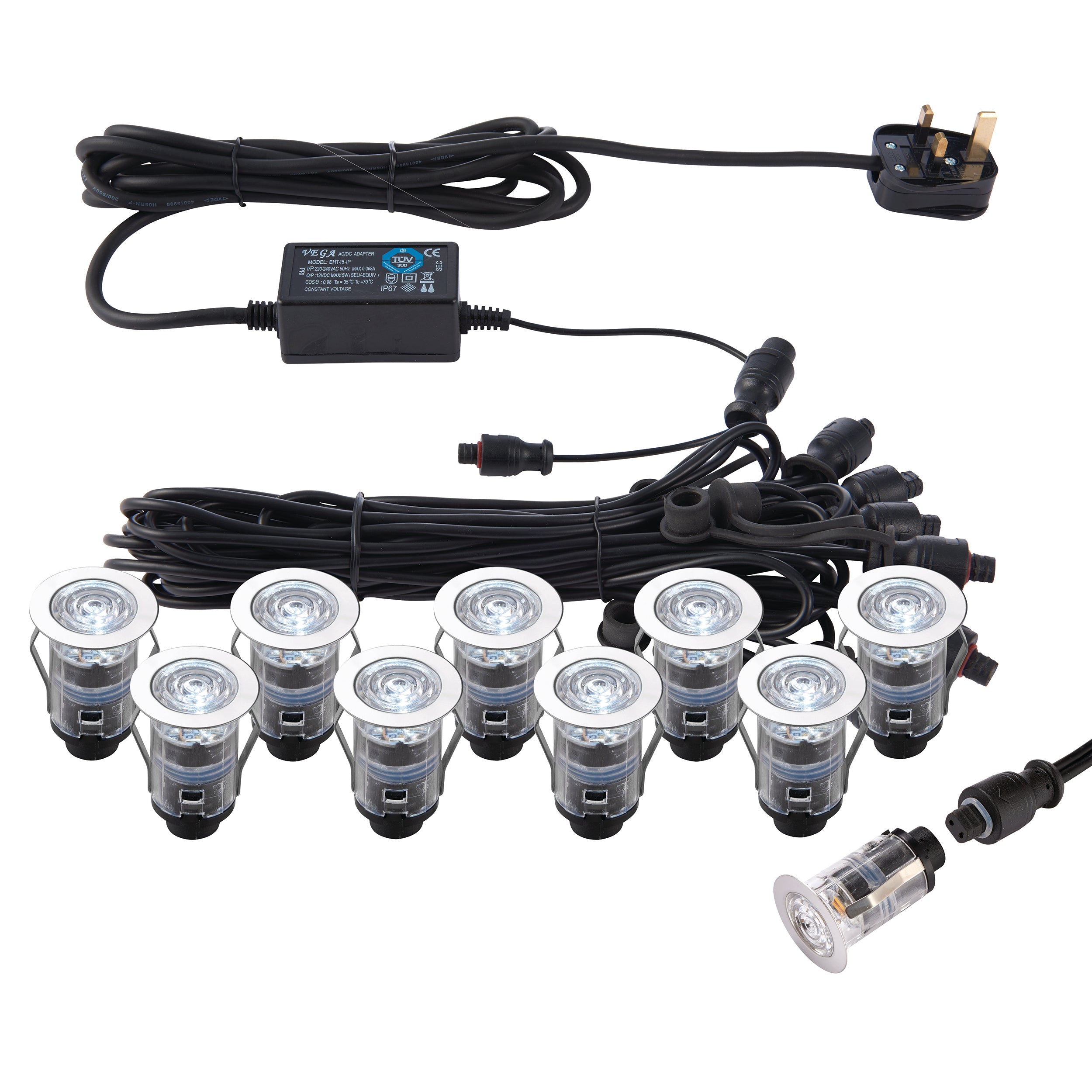 Saxby Lighting IkonPRO CCT 6500K/Blue 25mm kit IP67 0.75W cct 76615