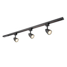 Saxby Lighting Bullett 3lt Spot & 1M Track Kit - Matt Black 78649