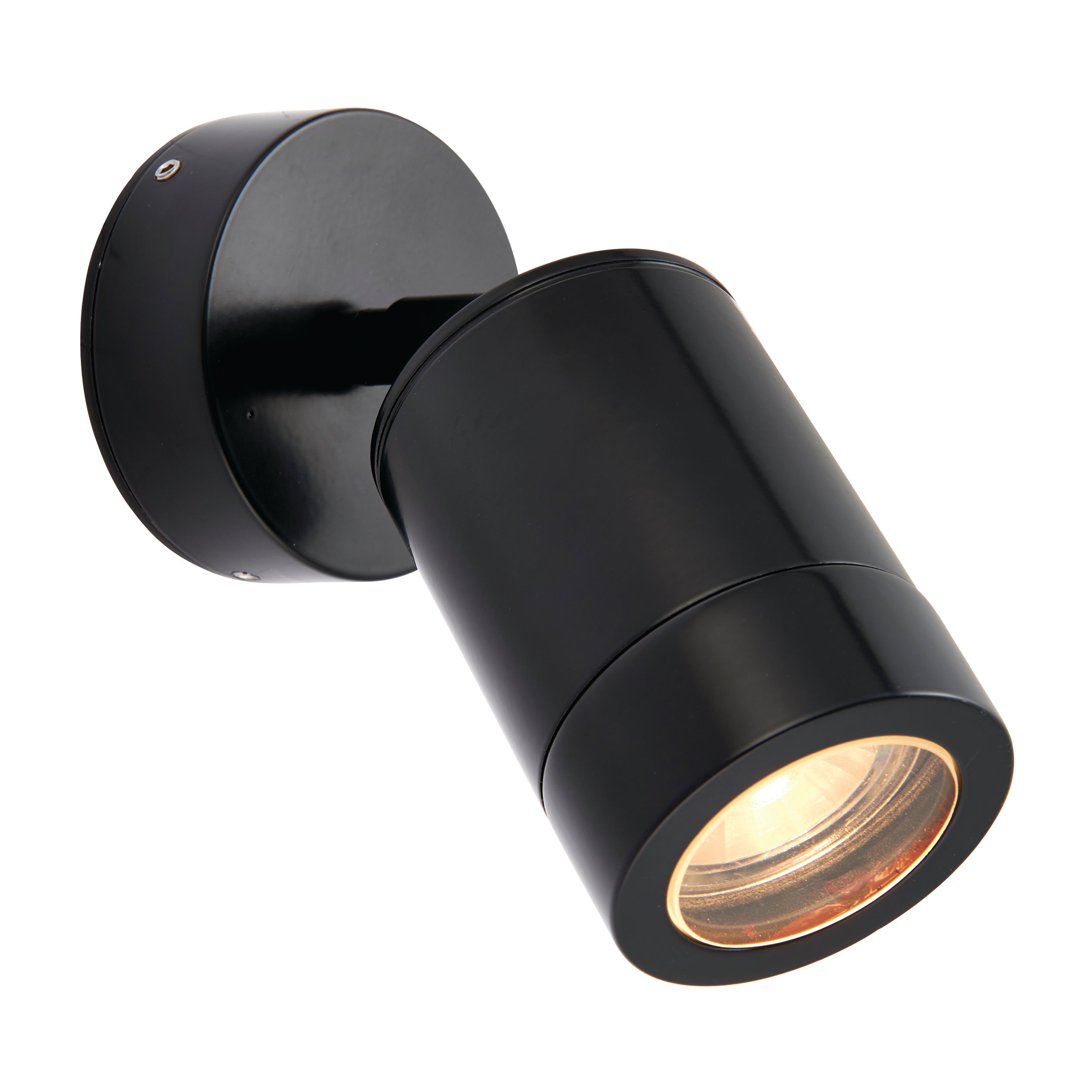 Saxby Lighting Odyssey 1lt Wall Spot IP65 - Satin Black 78667