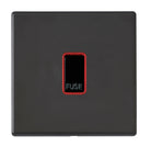 Hamilton Hartland G2 Matt Black 13A Fuse Red N-Halo BL 7G2MBFNBL-R