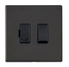 Hamilton Hartland G2 Matt Black 1g 13A Double Pole Fused Spur BL/BL 7G2MBSPBL-B