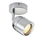 Saxby Lighting Knight 1lt Spot IP44 - Chrome 81569