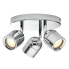 Saxby Lighting Knight 3lt Round IP44 - Chrome 81571