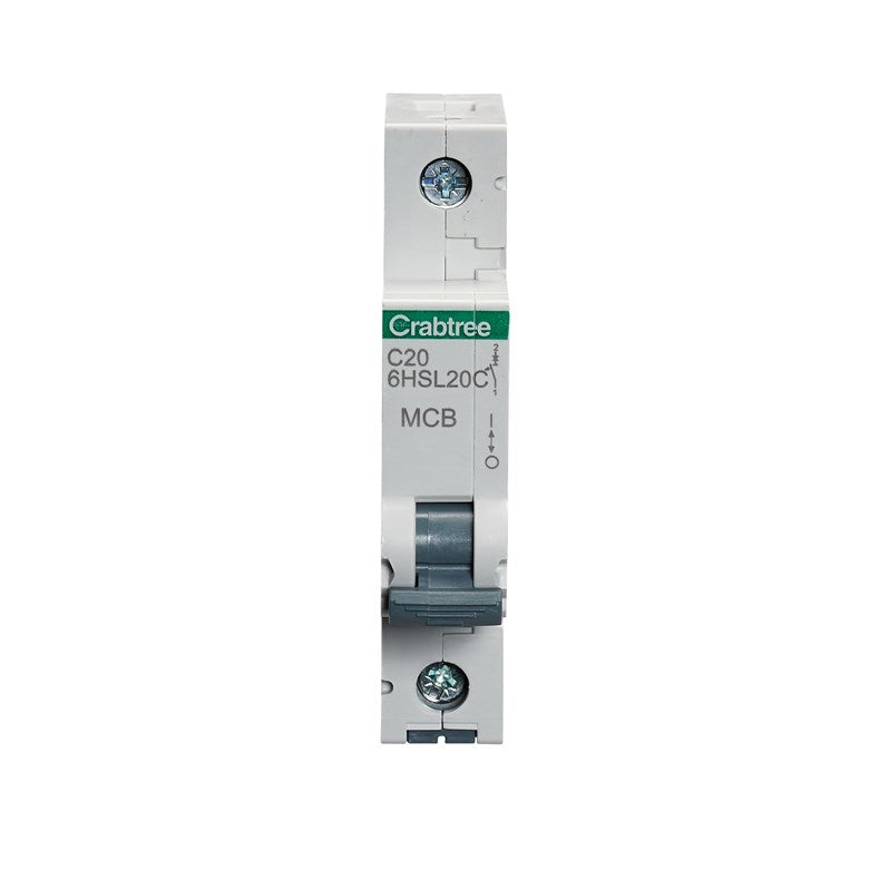 Crabtree Loadstar 20A SP MCB Type C 10kA 6HSL20C