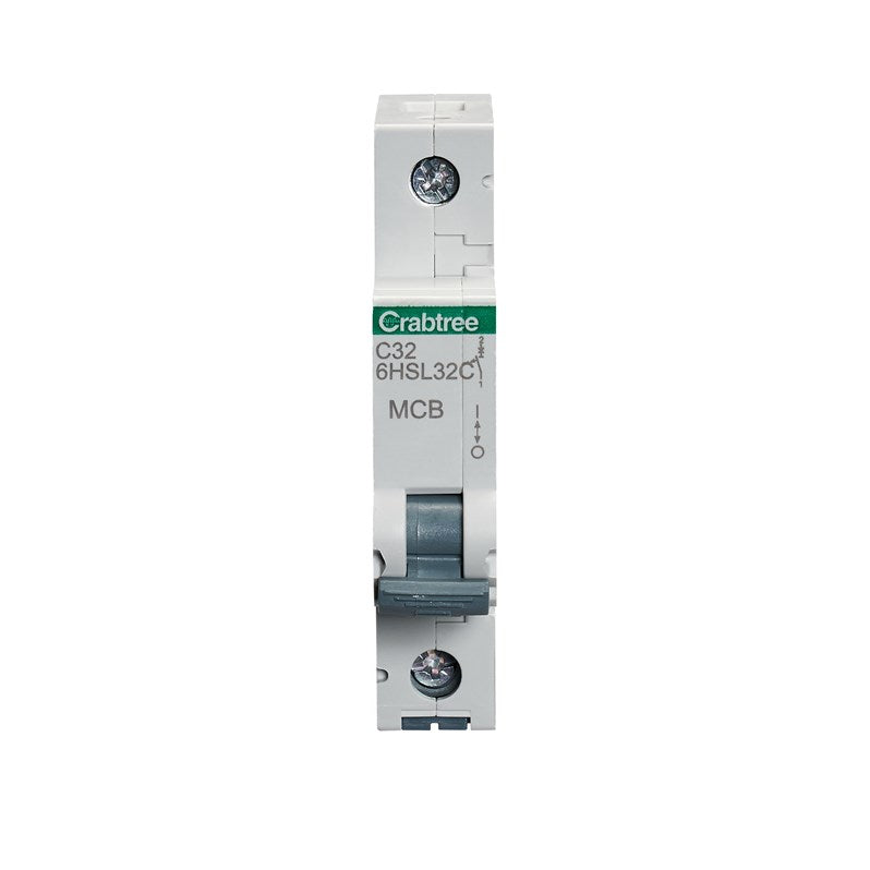 Crabtree Loadstar 32A SP MCB Type C 10kA 6HSL32C