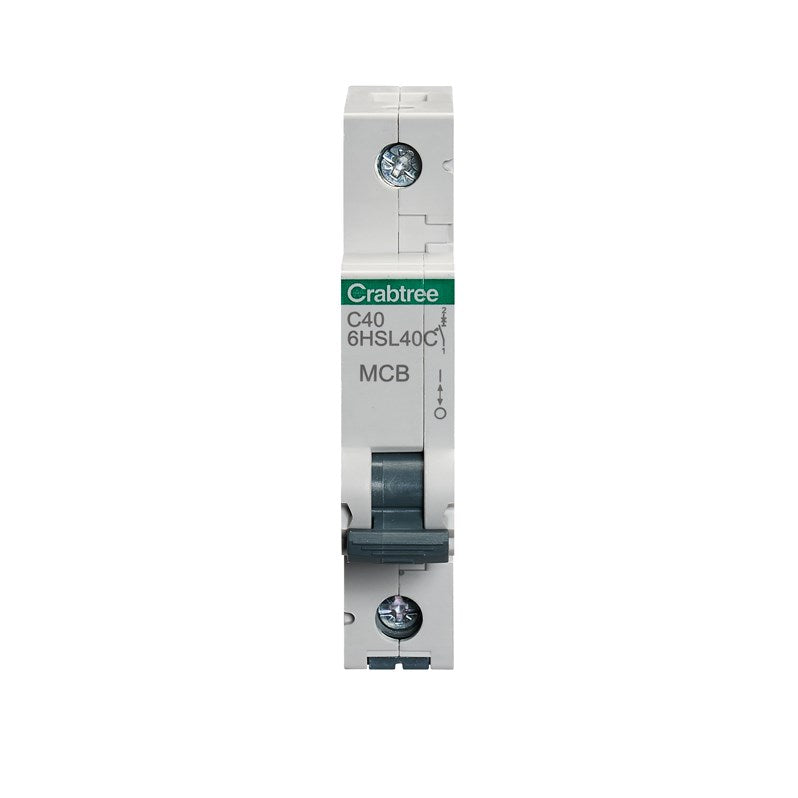 Crabtree Loadstar 40A SP MCB Type C 10kA 6HSL40C
