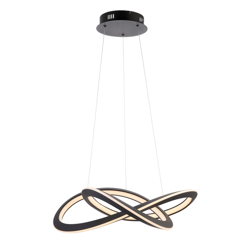 Lightologist Textured black & white silicone Single Pendant Light