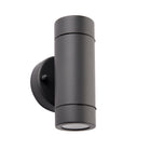 Saxby Lighting Palin 2lt Wall IP44 - Anthracite Grey 94792