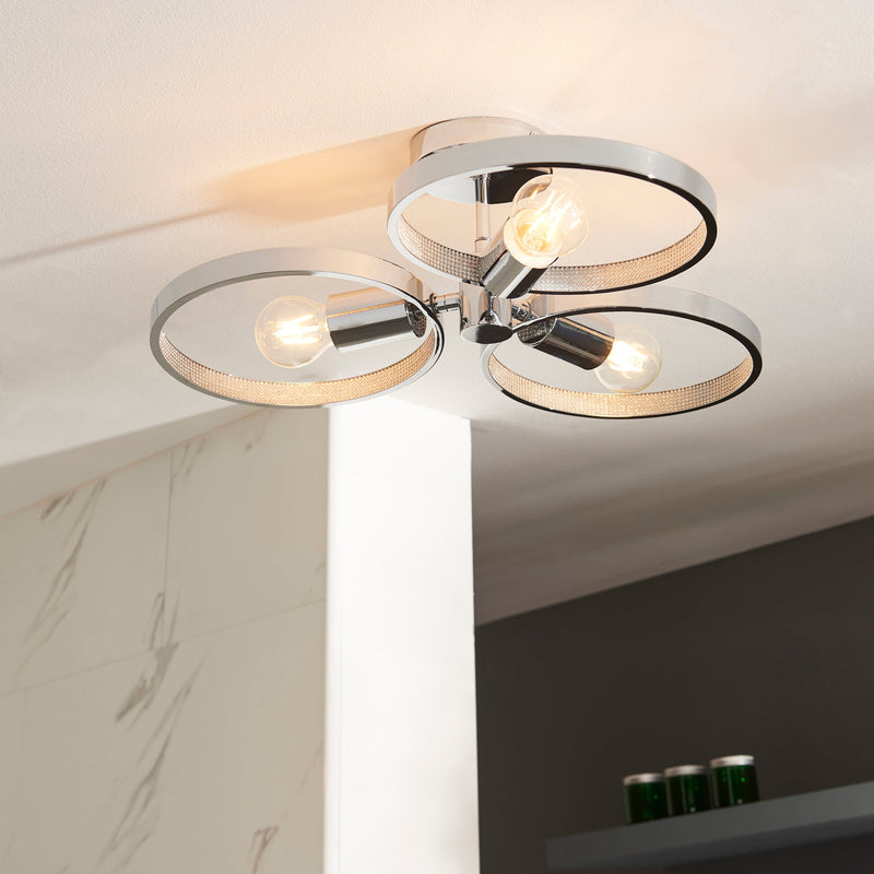 Endon Merola 3lt Semi flush Light 96001