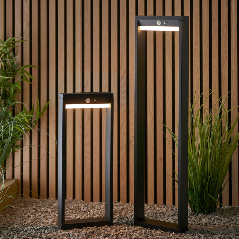 Endon Dannah Solar outdoor Bollard photocell & PIR 96936