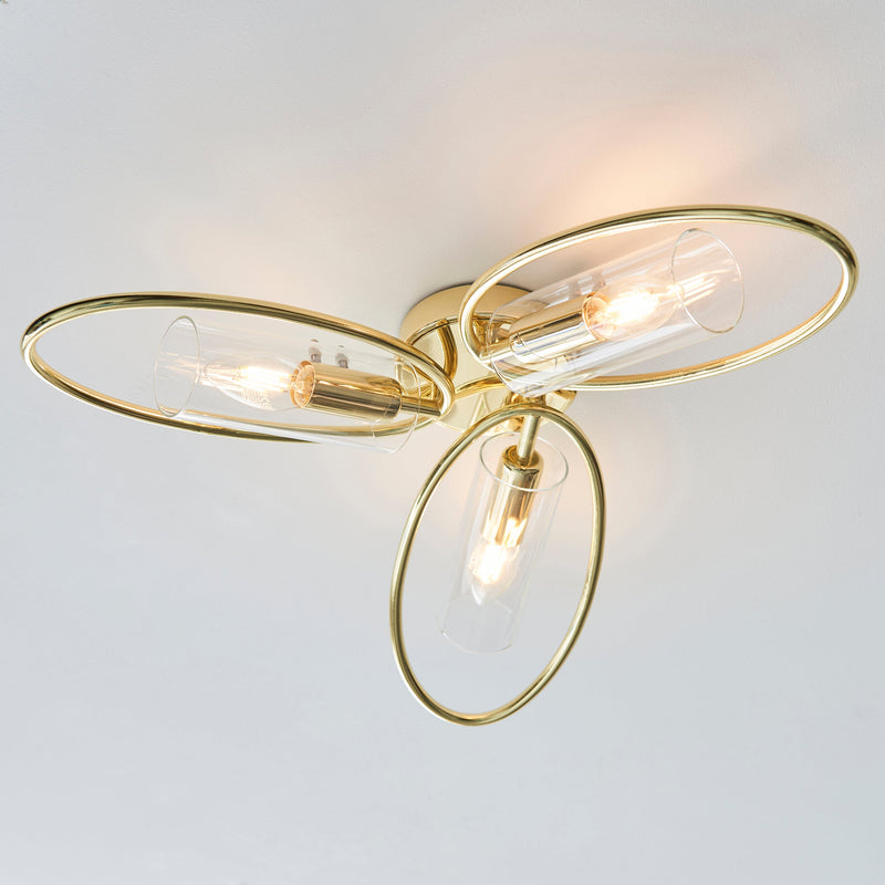 Endon Amari 3lt Semi flush Light 97228