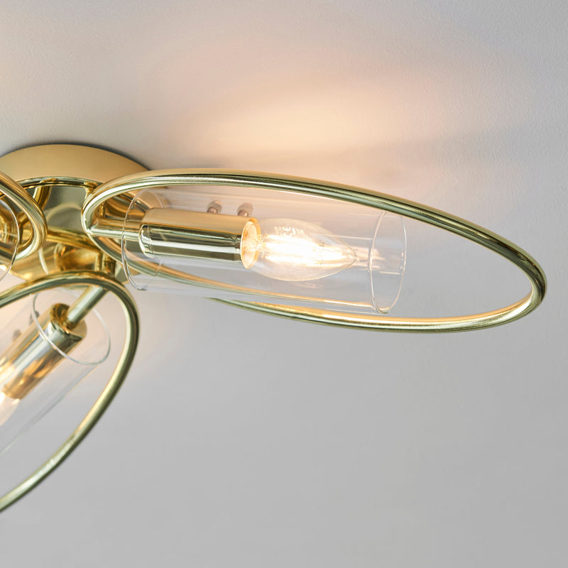 Endon Amari 3lt Semi flush Light 97228