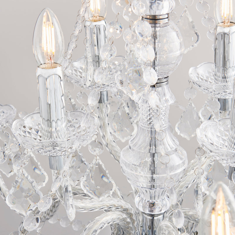 Endon Clarence 12lt Pendant Light 308-8-4CL