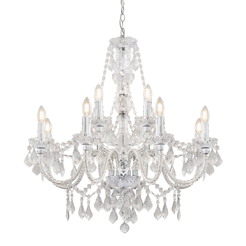 Endon Clarence 12lt Pendant Light 308-8-4CL