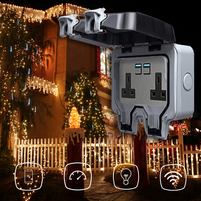 Lightwave Outdoor 2 gang Smart Socket