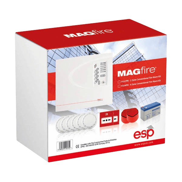 ESP 2 Zone Conventional Fire Alarm Kit FLK2P