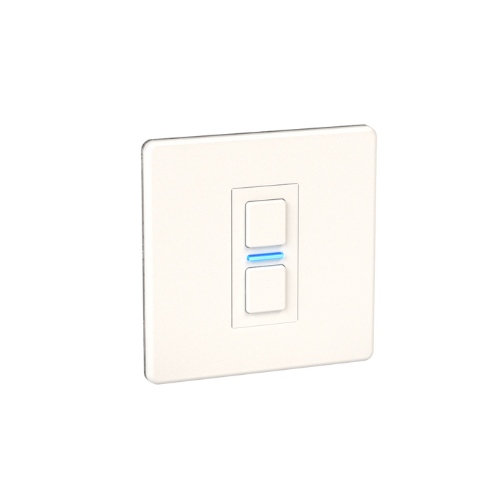 Lightwave Smart Dimmer 1 Gang White Metal LP21WH