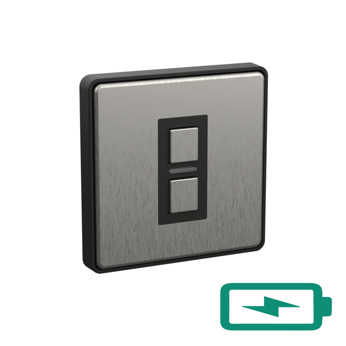 Lightwave Wire-Free Scene Selector 2 Button- Stainless Steel LP51