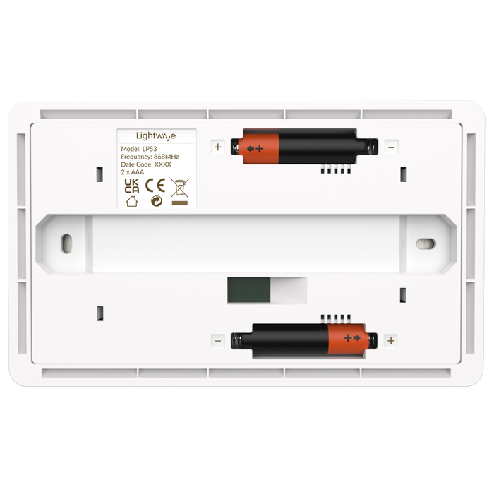 Lightwave Wire-Free Scene Selector 6 Button- White LP53WH